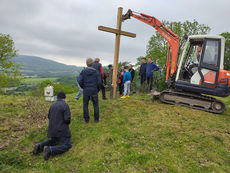 Arbeiten auf dem Hasunger Berg (Foto: Alexander von Rüden)